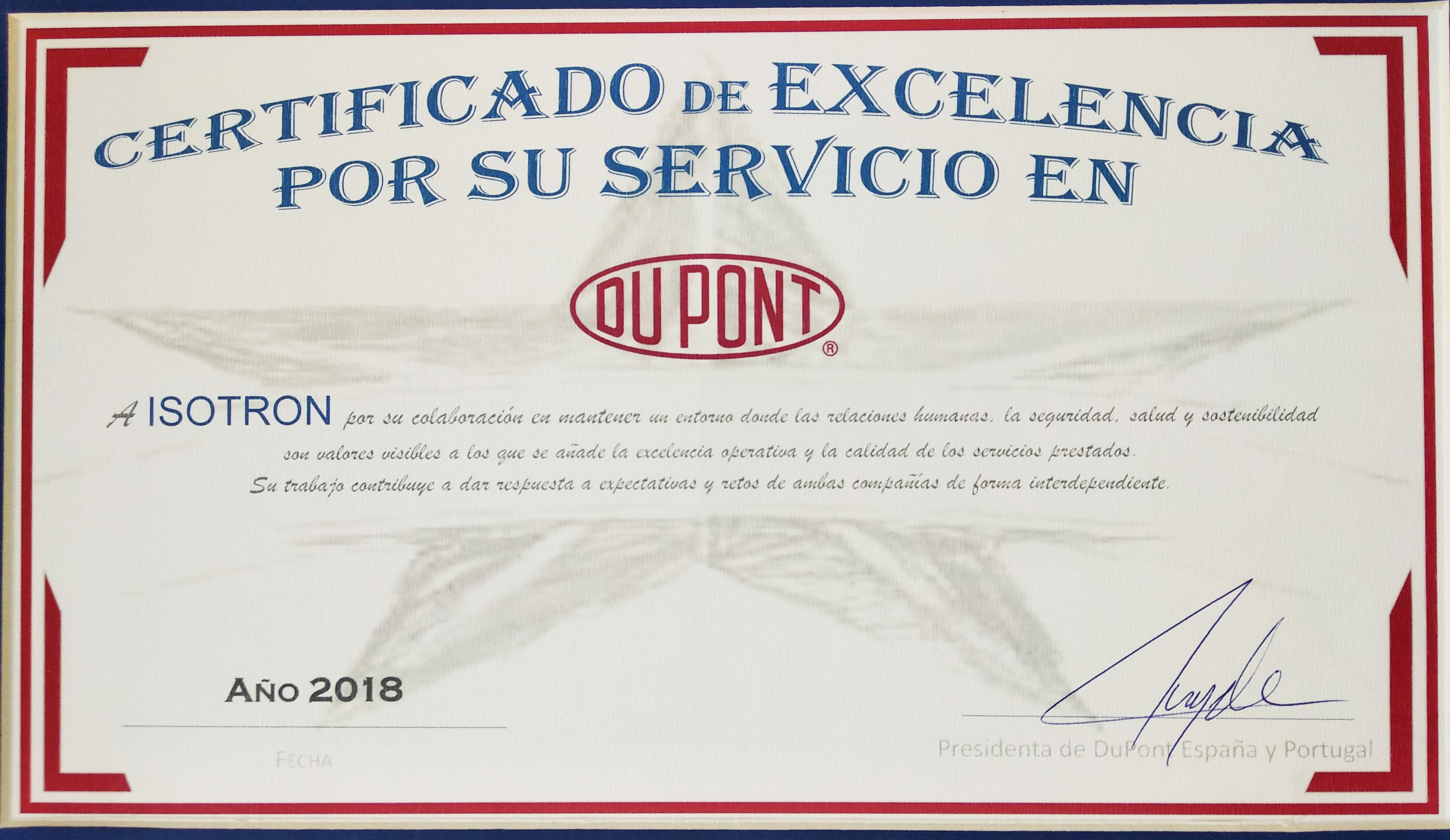 Reconocimiento por Atención de Excelencia