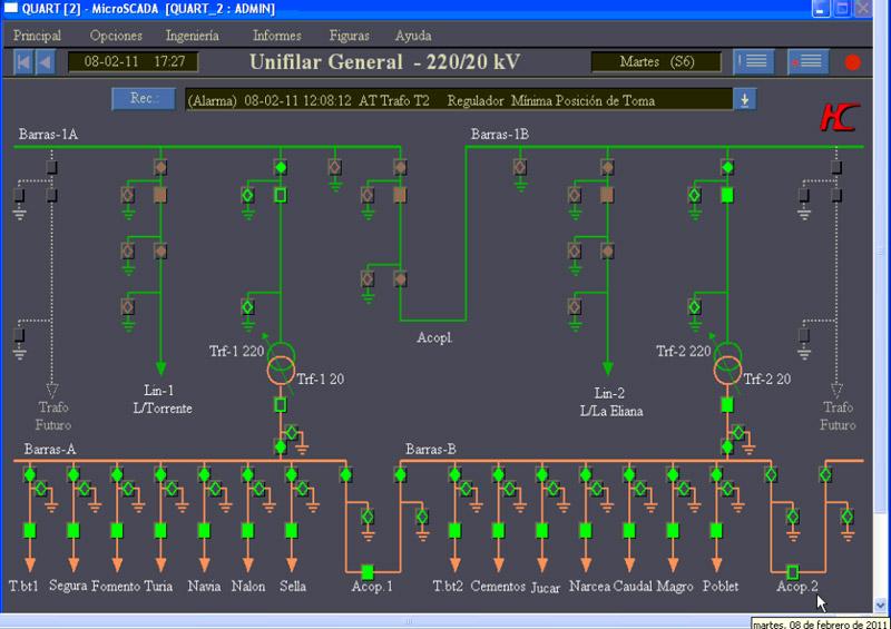 Configuration and commissioning of microscada and ref systems at distribution centres