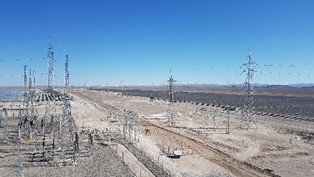 Línea 220 KV Lagunas-Crucero en la subestación María Elena