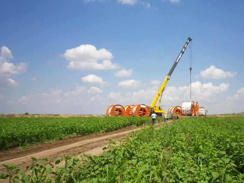 110 kV underground transmission line for the Cernavoda I and II wind farms