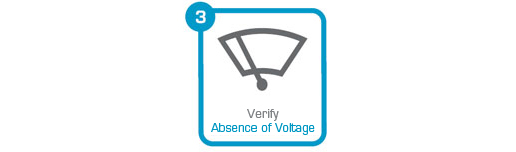 Verifing the absence of voltage