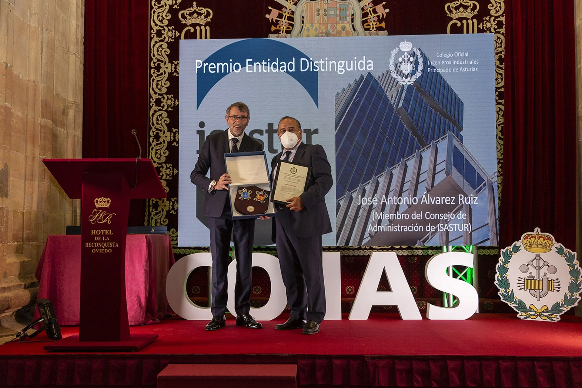 ISASTUR recibe el Premio a la Empresa Distinguida del Colegio Oficial de Ingenieros Industriales del Principado de Asturias