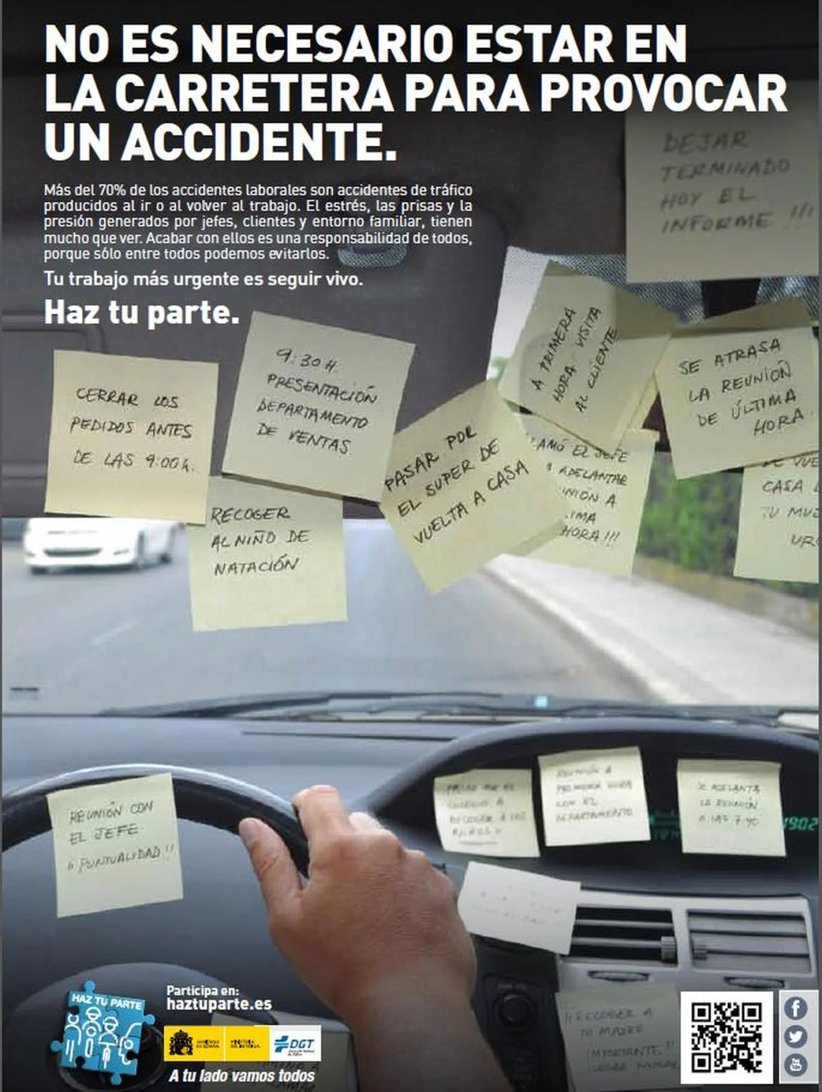 El Grupo ISASTUR tomará parte en la campaña de la DGT para erradicar los accidentes de tráfico vinculados a la actividad laboral