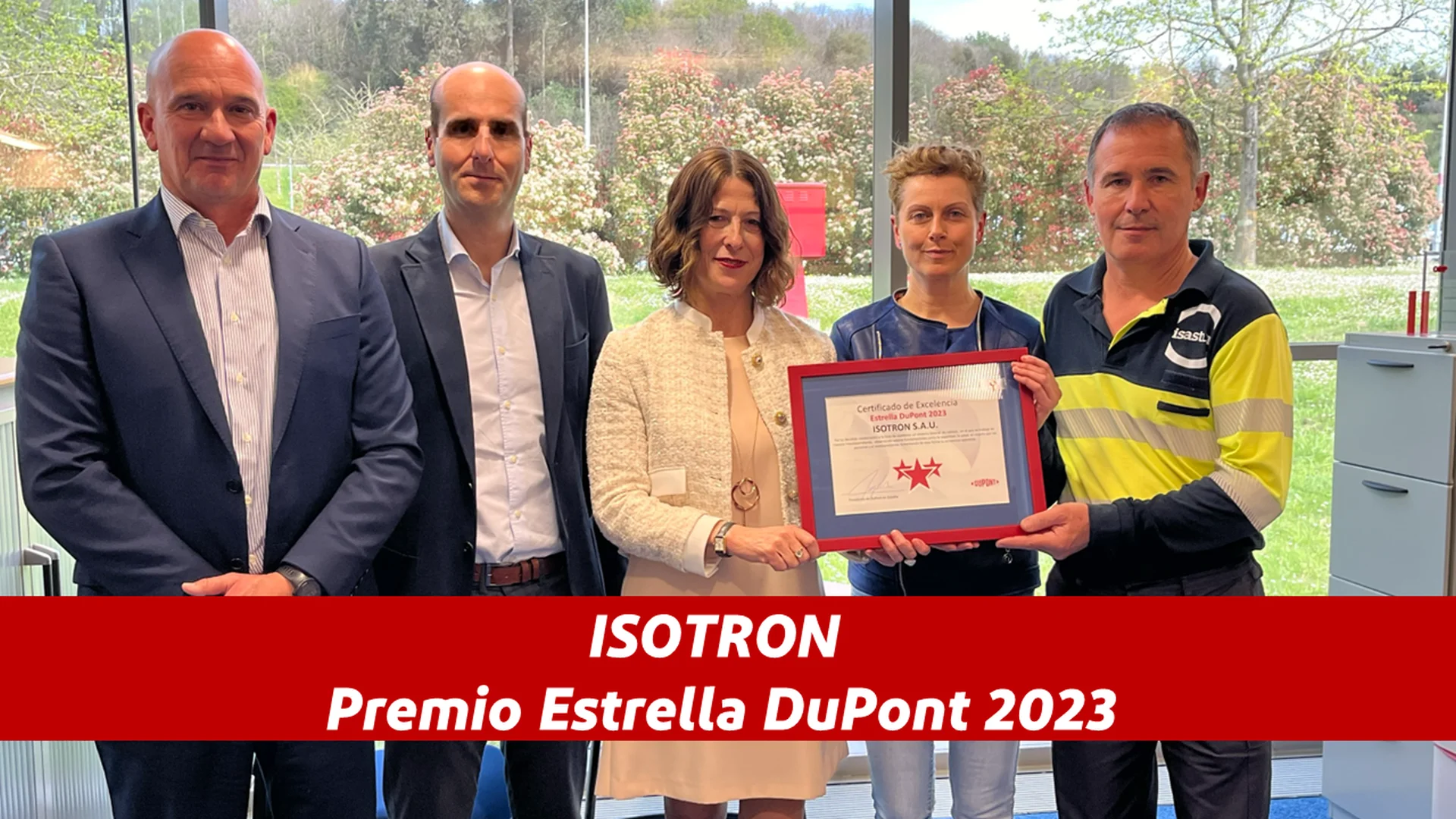 ISOTRON, empresa del Grupo ISASTUR, ha recibido el Premio Estrella DuPont 2023