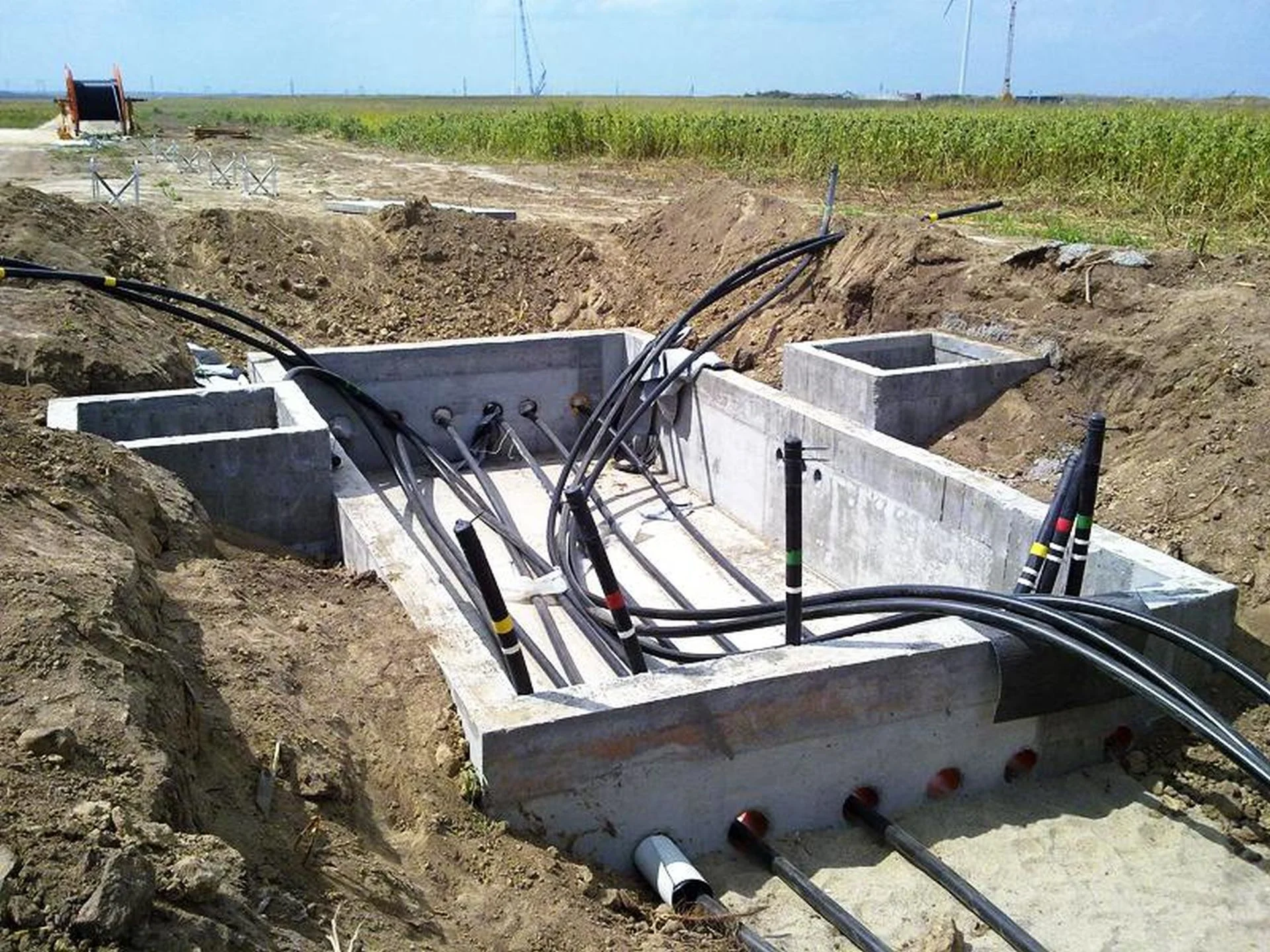 Línea de 110 kV subterránea evacuación parques eólicos Cernavoda I y II