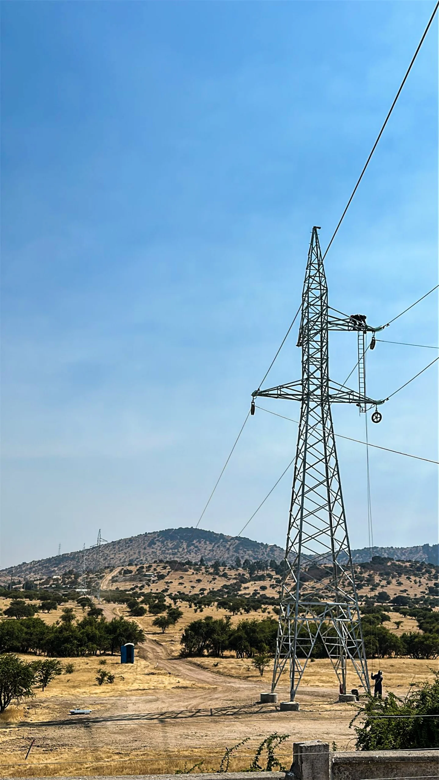 Línea aérea 220 kV parque eólico Campo Lindo 66 MW