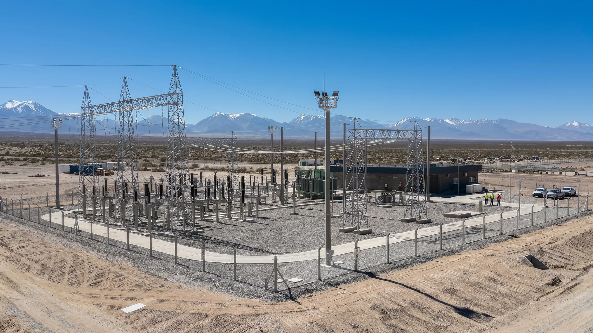 Subestación 132 kV planta solar Cordillera Solar 80 MW